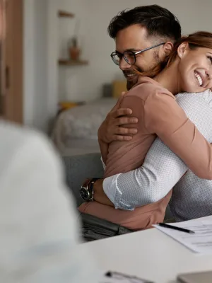 Happy people with a Personal Loan Approval.