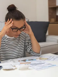 Woman looking for the Debt Consolidation.