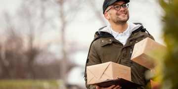 A man working for Delivery Companies.