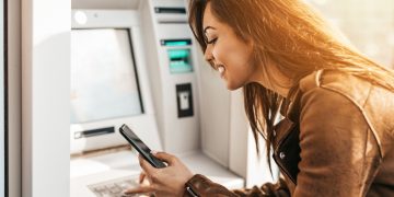 Woman using Regional Banks.