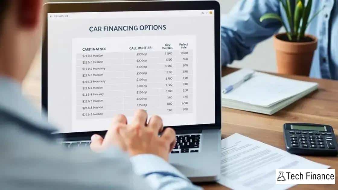 Comparing financing methods