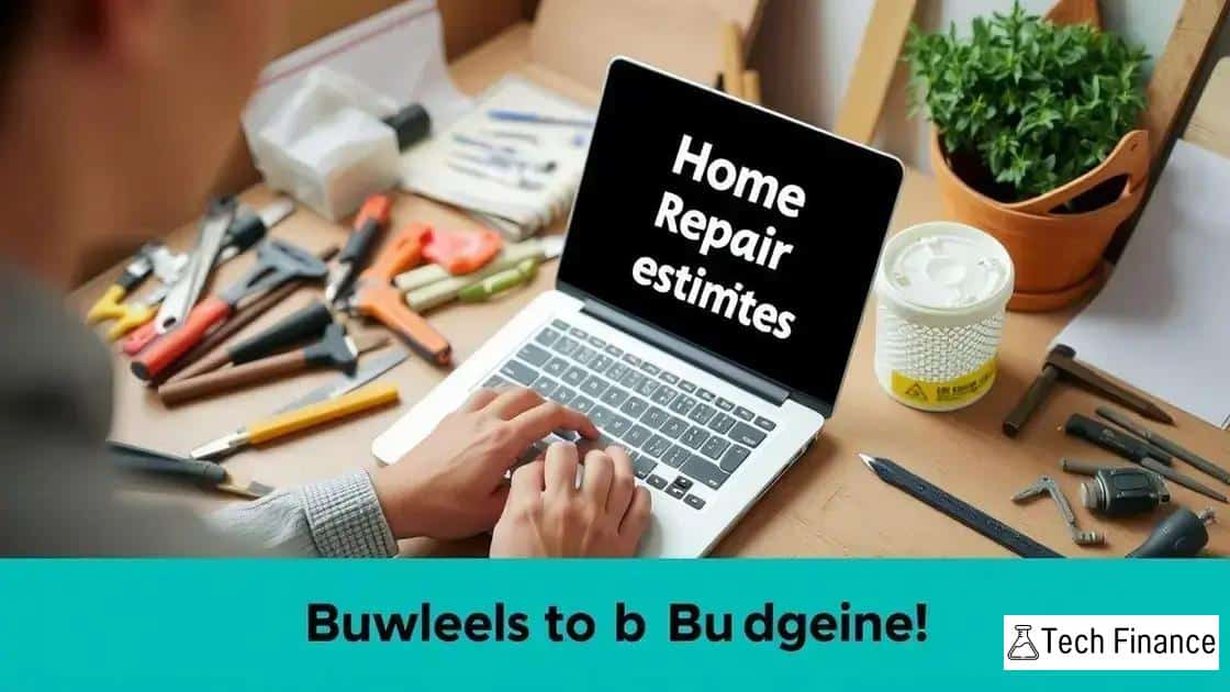 Resources for home repair cost estimates