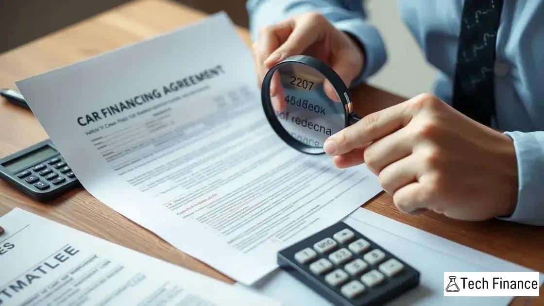 Common pitfalls in car financing